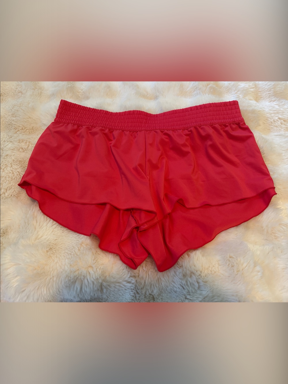 Women’s pink Billabong Ruffle Mini Shorts